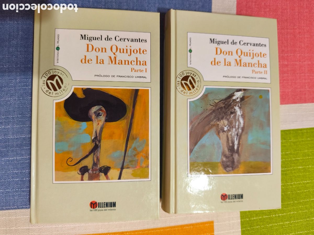 Libros: DON QUIJOTE DE LA MANCHA. DOS TOMOS, COLECCI&Oacute;N EL MUNDO. MILLENIUM, PR&Oacute;LOGO DE FRANCISCO UMBRAL.