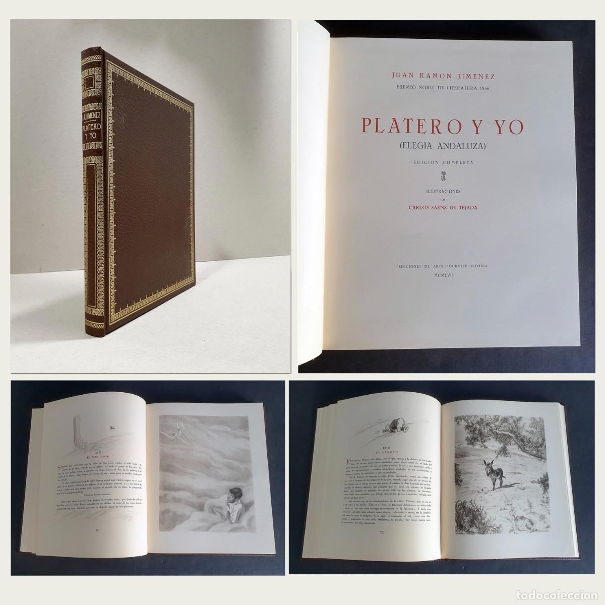 Libros: Platero y Yo. Juan Ram&oacute;n Jim&eacute;nez. Ilustraciones de Carlos Saez de Tejada. 1957