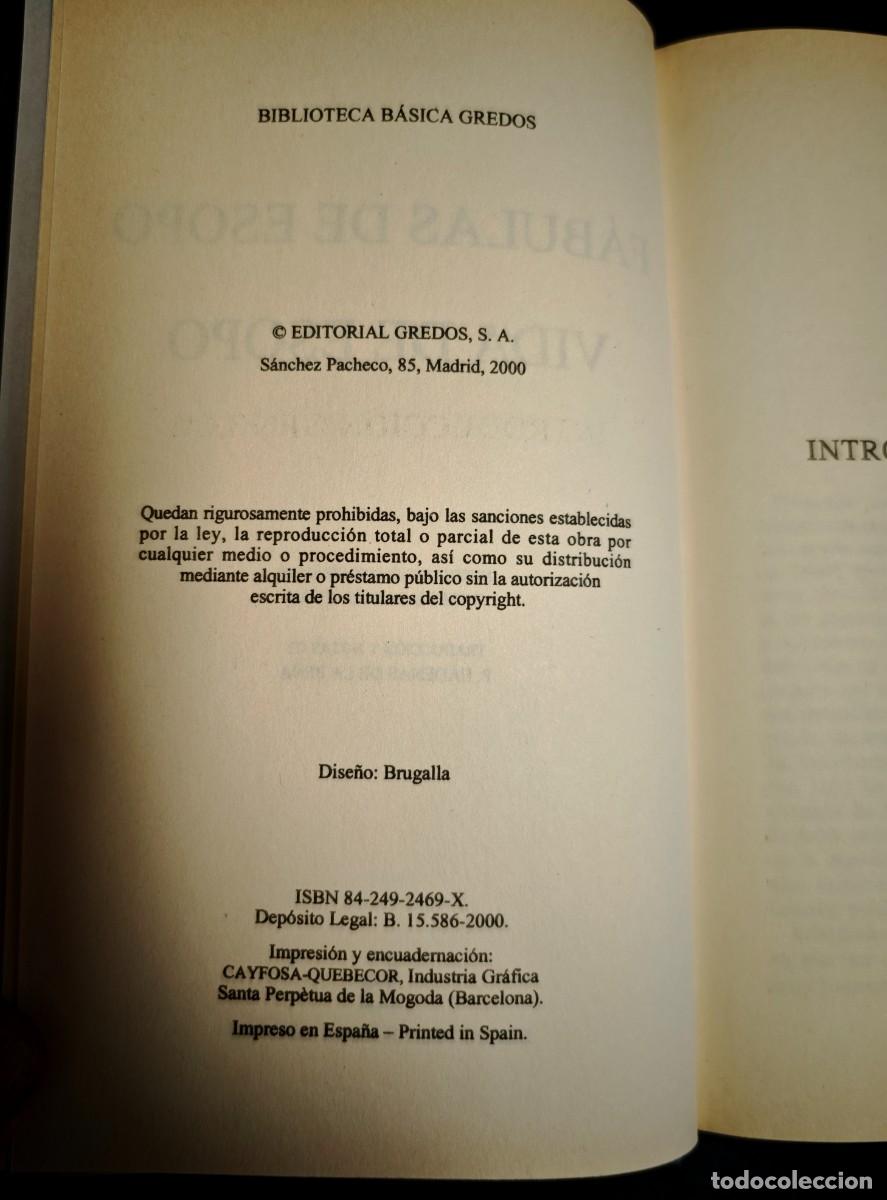 Libros: FABULAS DE ESOPO- VIDA DE ESOPO - Foto 5