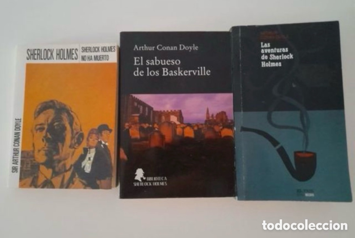 Libros: Lote de 3 libros de Sherlock Holmes