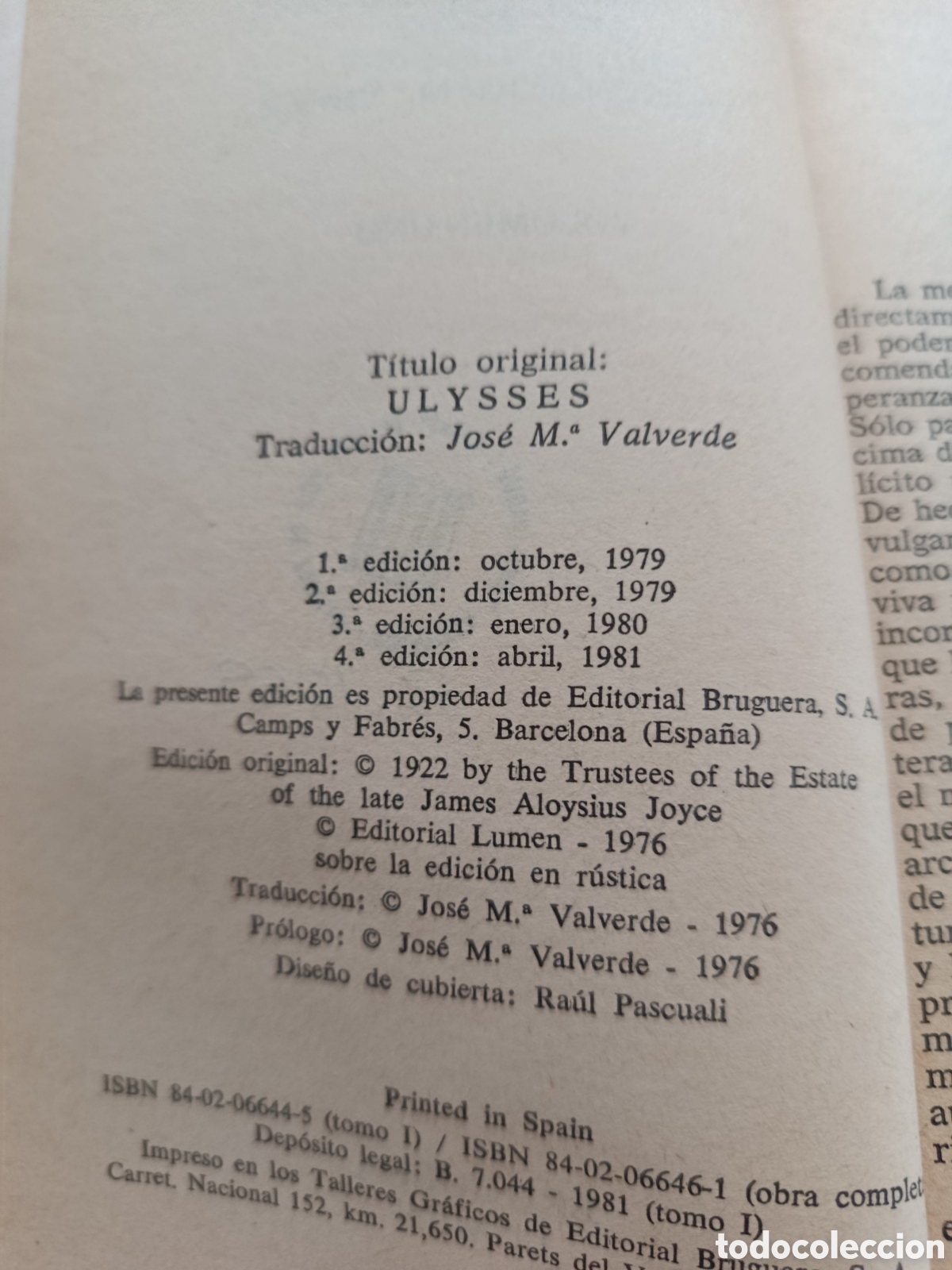 Libros: Ulises. James Joyce. Vol. I y II - Foto 2