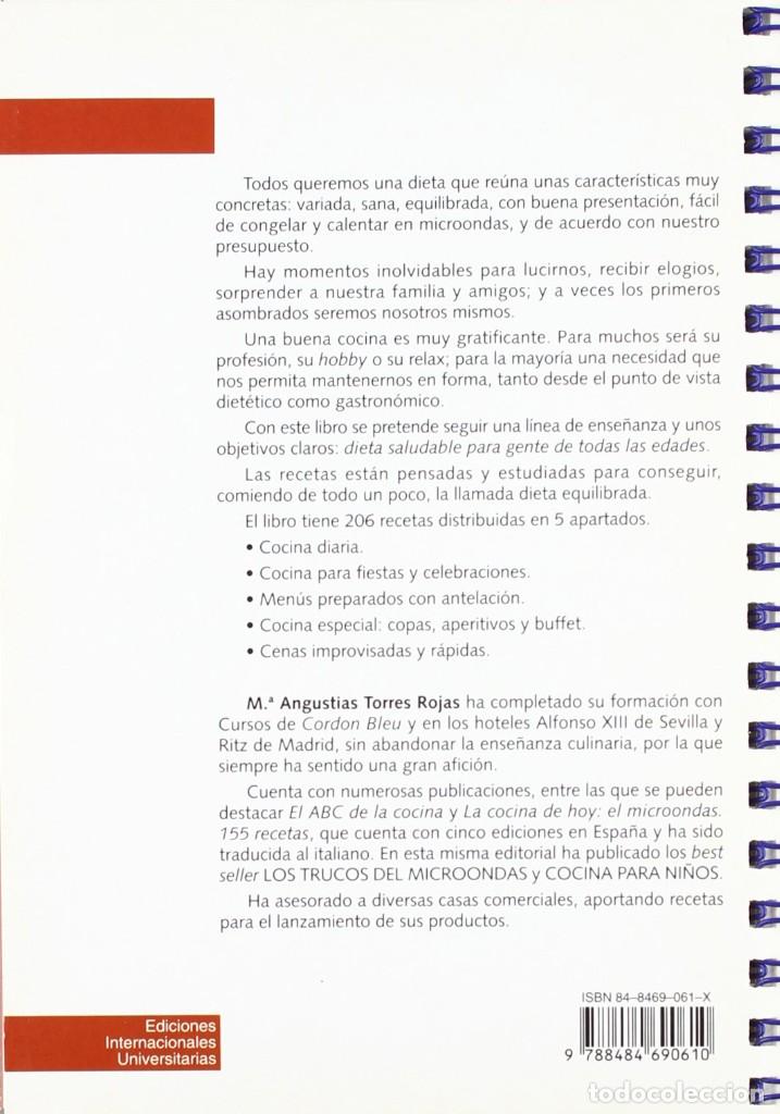 Libros: COCINA SANA PARA GENTE DE 9 A 99 (Mª ANGUSTIAS TORRES ROJAS) EIUNSA 2002 - Foto 2 - 219086917