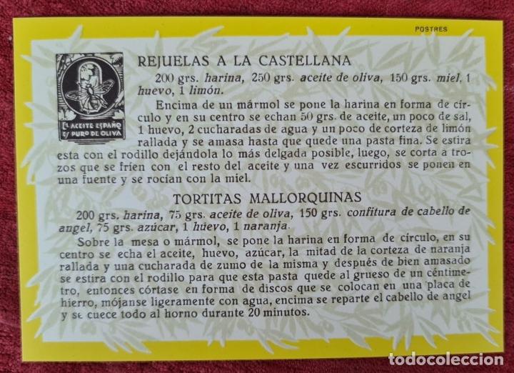 Libros: MIS PLATOS ESCOGIDOS. EXPOSICION DEL ACEITE DE OLIVA DE BARCELONA. 1930. - Foto 8 - 258236245