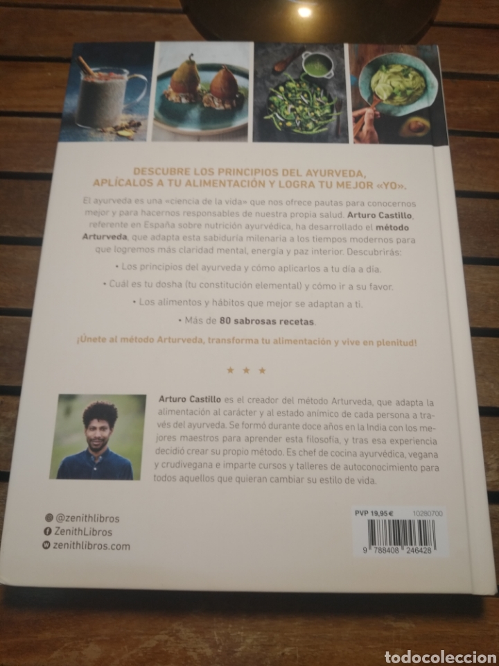 Libros: Arturveda Arturo castillo Zenith 2021. Primera edición cocina ayurvedica gastronomía vegana - Foto 2 - 303197498