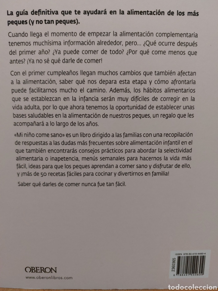 Libros: Mi ni&ntilde;o come sano - Foto 2