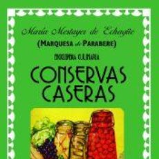 Libros: CONSERVAS CASERAS ESPASA - MESTAYER DE ECHAGUE MARIA. Lote 400482574