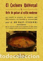 Libros: El cocinero universal o arte de guisar al estilo moderno - Nait, A.