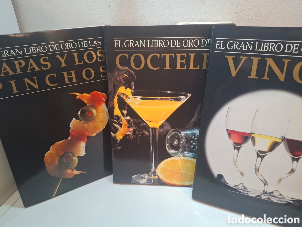 Libros: EL GRAN LIBRO DE (i) LOS VINOS (ii) LAS TAPAS Y LOS PINCHOS Y (iii) COCTELES, 2002