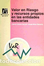Libros: Valor en Riesgo y recursos propios en las entidades bancarias - Moya Clemente, Ismael; Cabedo
