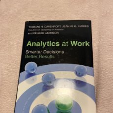 Libros: ANALYTICS AT WORK. SMARTER DECISIONS