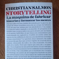 Libros: STORYTELLING LA MÁQUINA DE FABRICAR HISTORIAS Y FORMATEAR LAS MENTES CHRISTIAN SALMON PENÍNSULA 2023