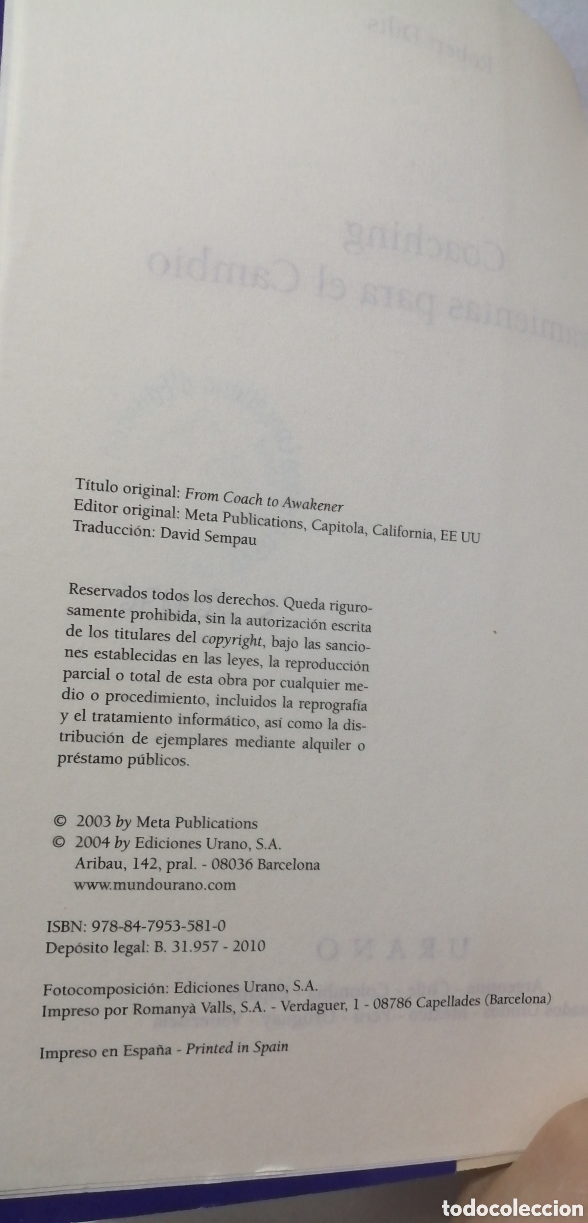 Libros: Coaching Herramientas para el cambio Robert Dilts - Foto 14