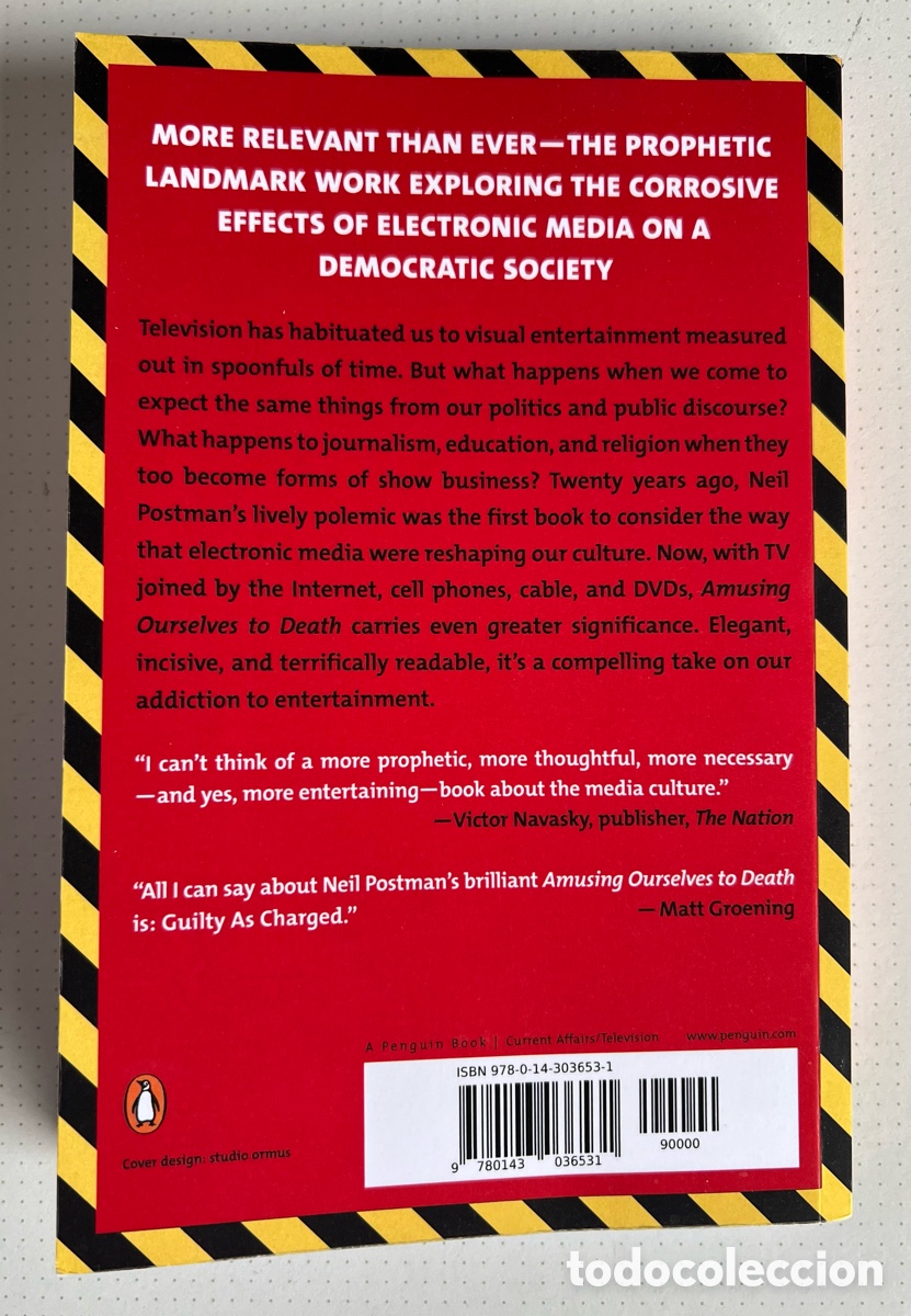 Libros: Amusing Ourselves to death Neil Postman - Foto 2
