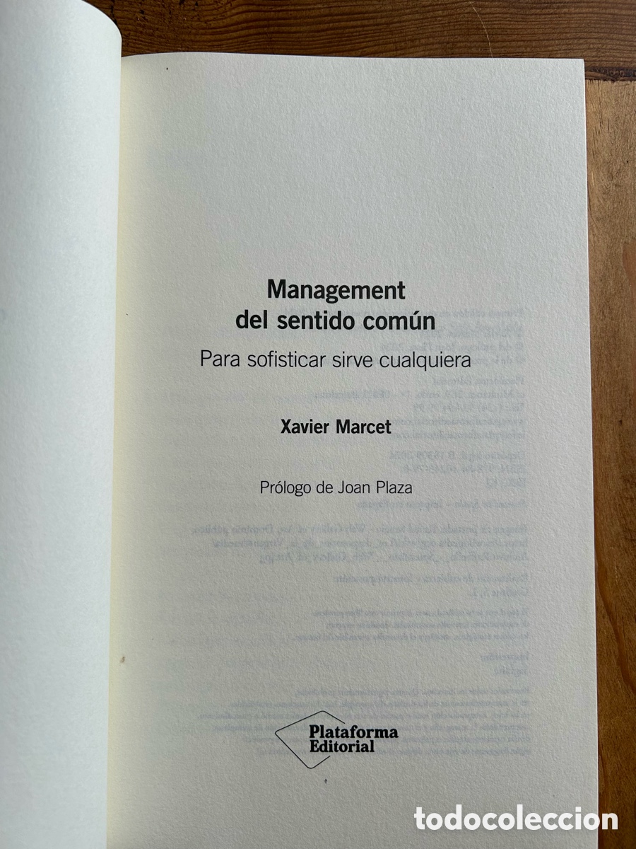 Libros: Management del sentido com&uacute;n. Xavier Marcet - Foto 2