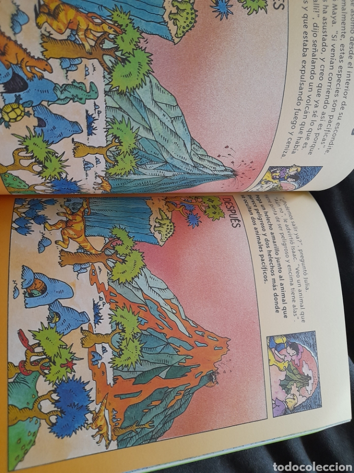 Libros: Dinosaurios. Pasatiempos con pegatinas - Foto 3