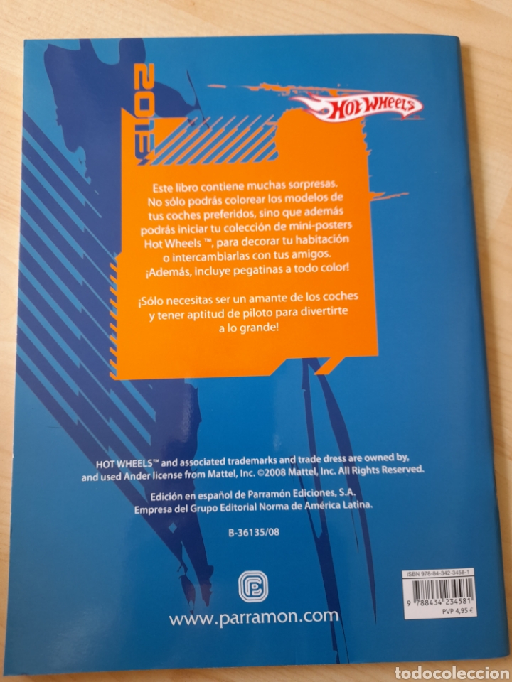 Libros: Hotwheels. Libro para colorear con tarjetas de colecci&oacute;n - Foto 2