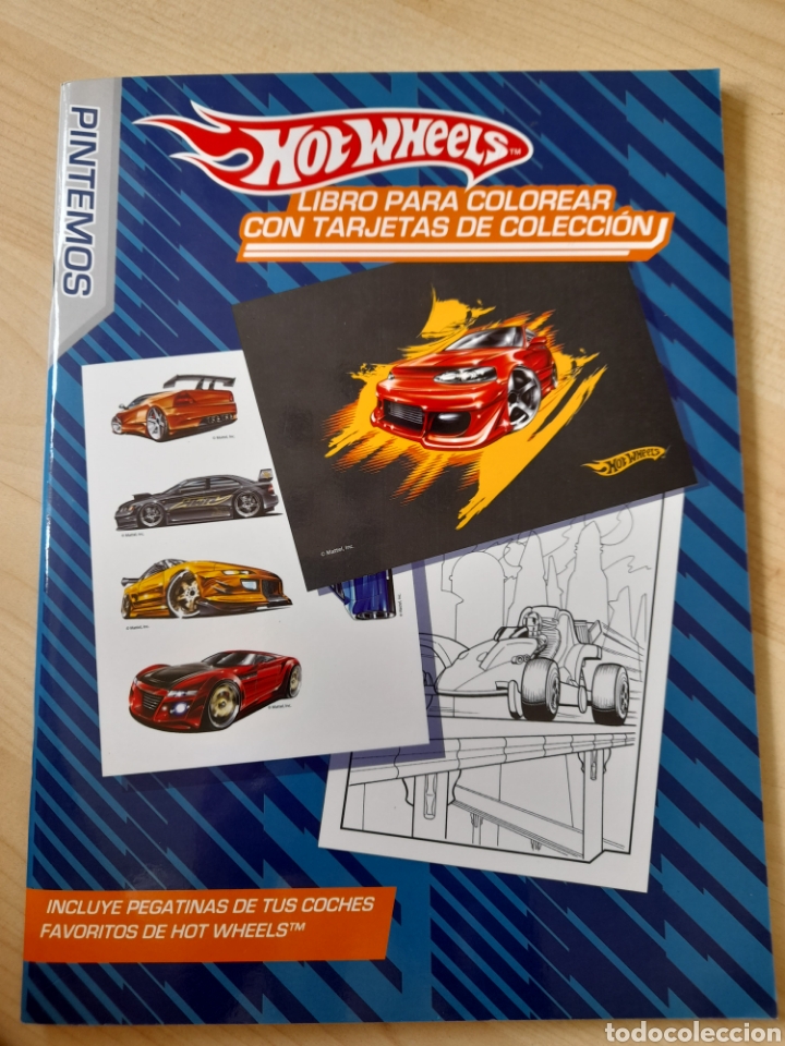 Libros: Hotwheels. Libro para colorear con tarjetas de colecci&oacute;n - Foto 1