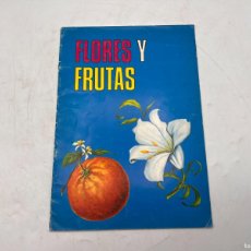 Libros: FLORES Y FRUTAS. CUADERNO PARA COLOREAR. ED. GRAN ENCICLOPEDIA VASCA. BILBAO, 1970