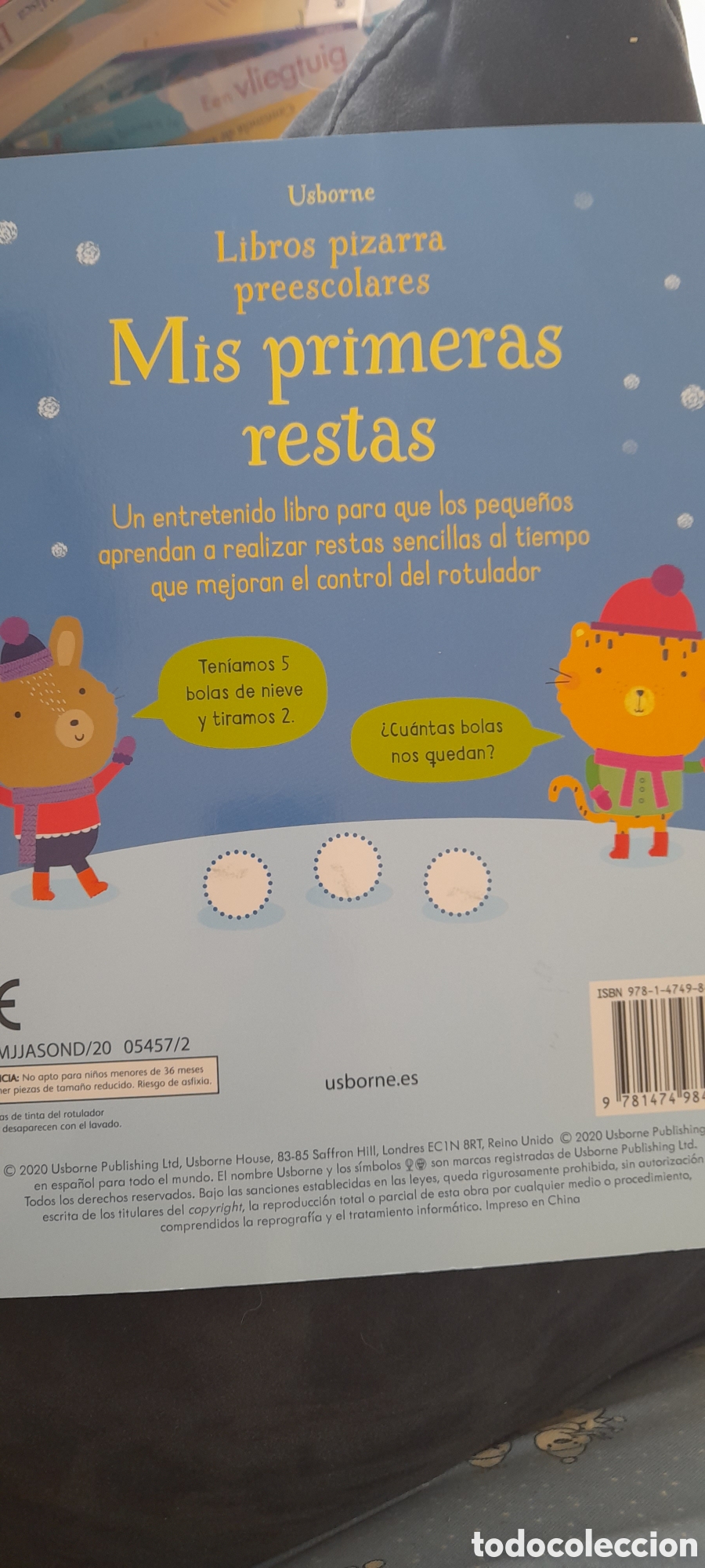 Libros: Mis primeras restas. Libro pizarra - Foto 2