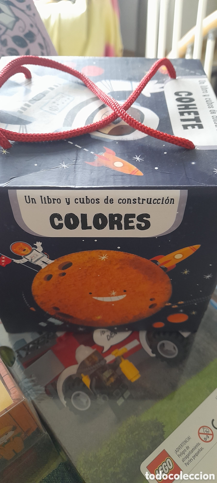 Libros: Cohete. Libro y cubos de construcci&oacute;n - Foto 2
