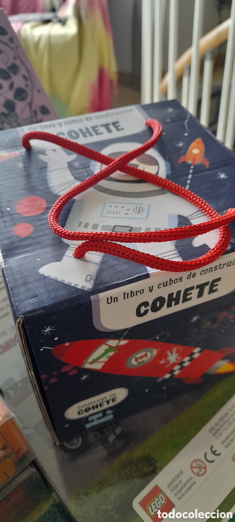 Libros: Cohete. Libro y cubos de construcci&oacute;n - Foto 1