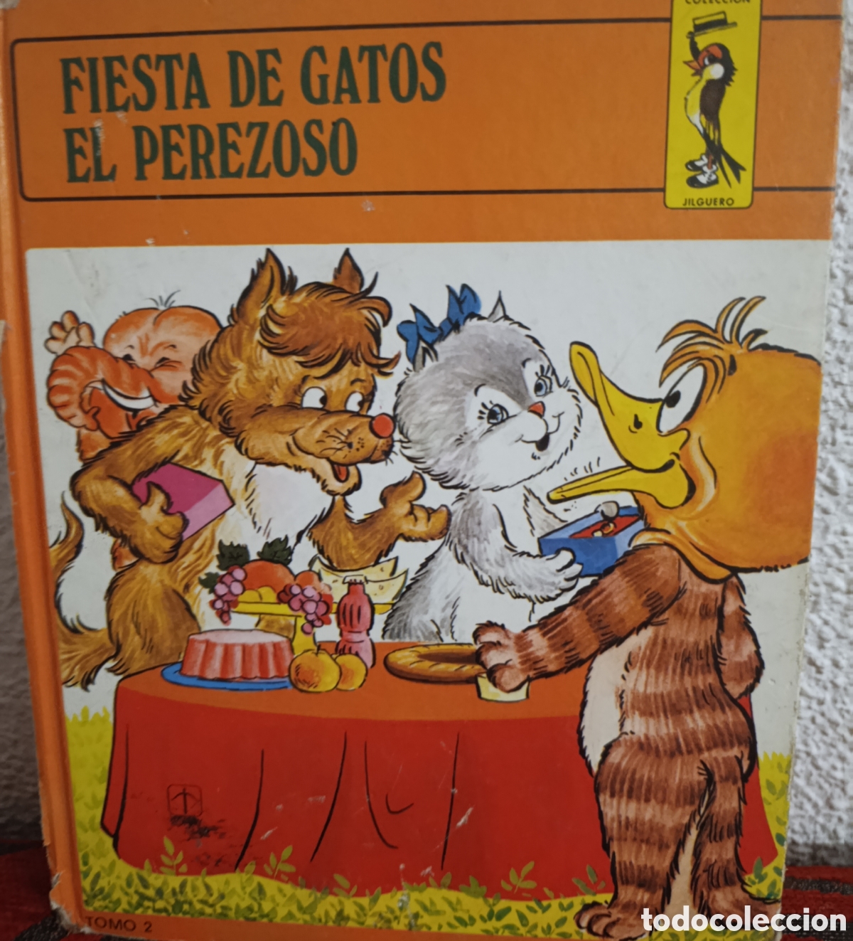 Libros: Libro Infantil Vintage: &rdquo;Fiesta de Gatos / El Perezoso&rdquo; - Colecci&oacute;n Jilguero (Ed. Toray)