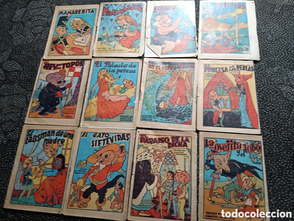 Libros: Tesoro de 12 cuentos infantiles de Salvador Mestres, unos en mejor estado que otros, pero todos legi