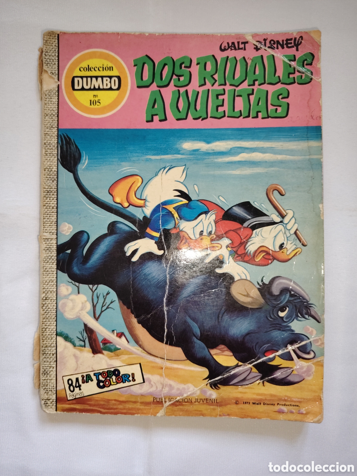Libros: C&oacute;mic Vintage Colecci&oacute;n DUMBO N&ordm; 105 - &rdquo;Dos rivales a vueltas&rdquo; (Walt Disney, 1973)