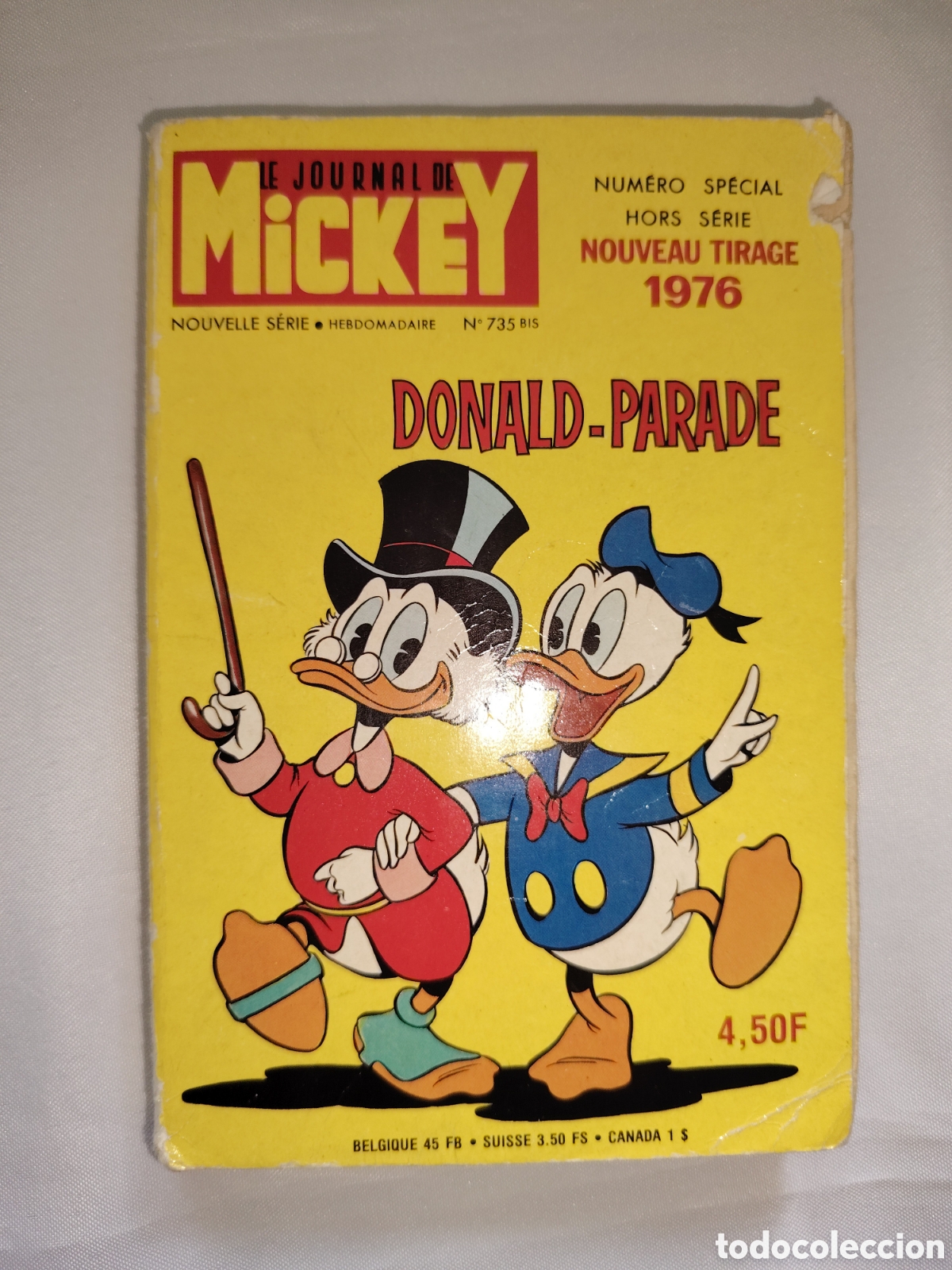 Libros: Le Journal de Mickey N&ordm; 735 Bis - Donald-Parade (Nouveau Tirage 1976) - Edi-Monde