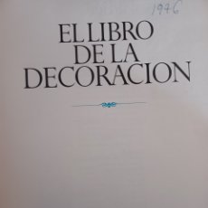 Libros: BARIBOOK 189 EL LIBRO DE LA DECORACIÓN SELECCIONES DEL READER'S DIGEST ENVÍO 2EUROS