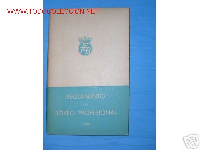 Coleccionismo deportivo: REGLAMENTO DEL BOXEO PROFESIONAL...A&Ntilde;O 1944. - Foto 1