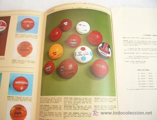 Coleccionismo deportivo: Cat&aacute;logo de Balones. Caplan (Navarra). 1978. - Foto 2