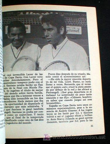 Coleccionismo deportivo: MANUEL SANTANA 1971..ENVIO GRATIS&iexcl;&iexcl;&iexcl;&iexcl; - Foto 2