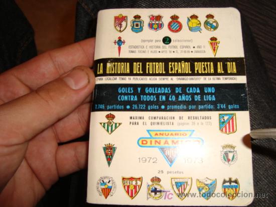 Coleccionismo deportivo: unuario dinamico, 1972 1973 - Foto 1