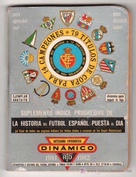 Coleccionismo deportivo: DINAMICO A&Ntilde;O 1981 -1982 - Foto 1