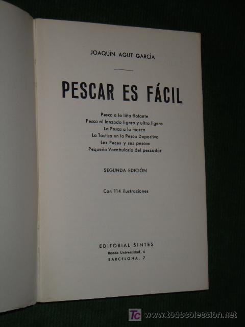 Coleccionismo deportivo: PESCAR ES FACIL, de Joaquin Agut - Foto 2