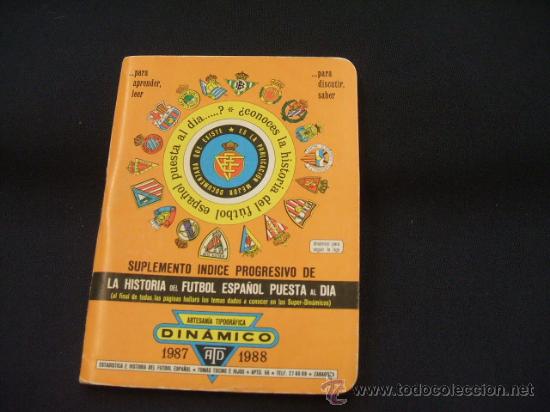 Coleccionismo deportivo: DINAMICO - 1987-1988 - SUPLEMENTO INDICE PROGRESIVO - - Foto 1
