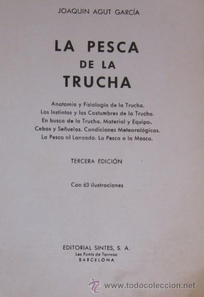 Coleccionismo deportivo: LA PESCA DE LA TRUCHA - Foto 3