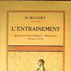 Coleccionismo deportivo: EDUCACIÓN FÍSICA. M. BOIGEY. L’ENTRAINEMENT. 1948