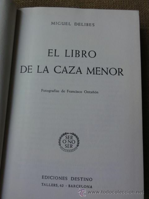 Coleccionismo deportivo: EL LIBRO DE LA CAZA MENOR - Foto 2