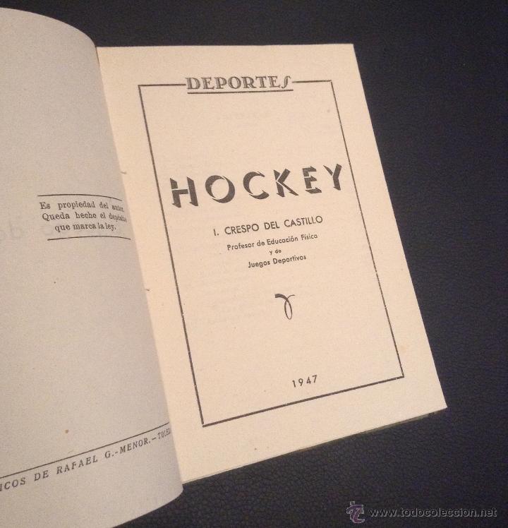 Coleccionismo deportivo: libro de 1947 manual reglamento de hockey - Foto 2