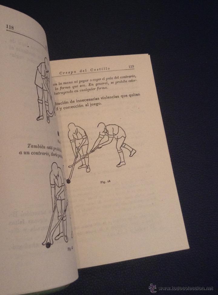 Coleccionismo deportivo: libro de 1947 manual reglamento de hockey - Foto 3