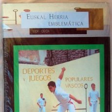 Coleccionismo deportivo: DEPORTES Y JUEGOS POPULARES VASCOS - EUSKAL HERRIA EMBLEMÁTICA - 2001 - NUEVO A ESTRENAR - VER
