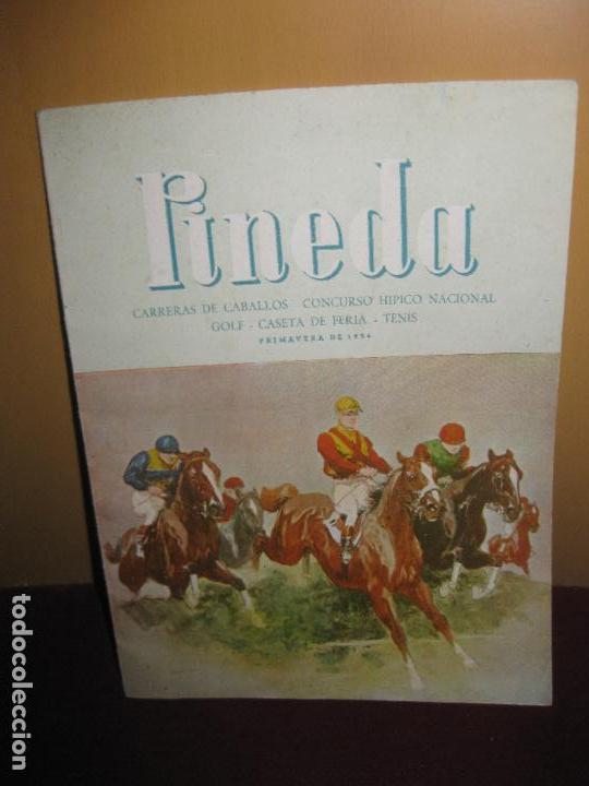 Coleccionismo deportivo: HIPODROMO DE PINEDA (SEVILLA) . PROGRAMA PRIMAVERA DE 1954. - Foto 1