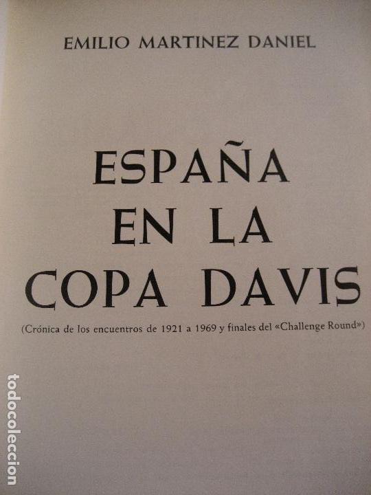 Coleccionismo deportivo: Tenis. Espa&ntilde;a en la Copa Davis. 1970. Emilio Martinez Daniel. - Foto 2