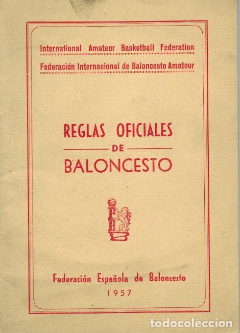 Coleccionismo deportivo: REGLAS OFICIALES DE BALONCESTO - Foto 1