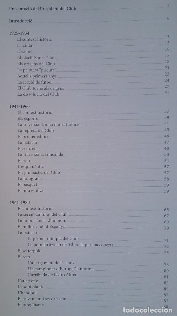 Coleccionismo deportivo: BANYOLES LIBRO CLUB NATACI&Oacute; BANYOLES 1925 - 2000 - Foto 2