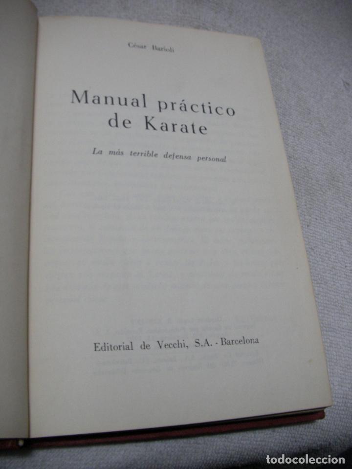 Coleccionismo deportivo: MANUAL PRACTICO DE KARATE - CESAR BARIOLI - Foto 2