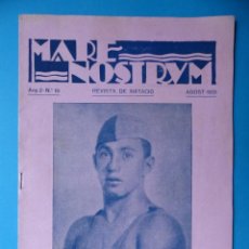 Coleccionismo deportivo: REVISTA MARE NOSTRUM DE NATACION - Nº 10, BARCELONA - AÑO 1931