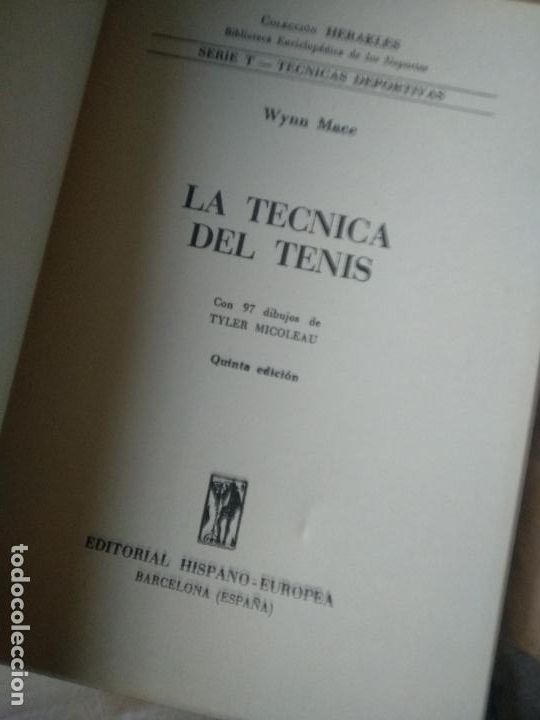 Coleccionismo deportivo: Wynn Mace - La tecnica del tenis - Foto 2